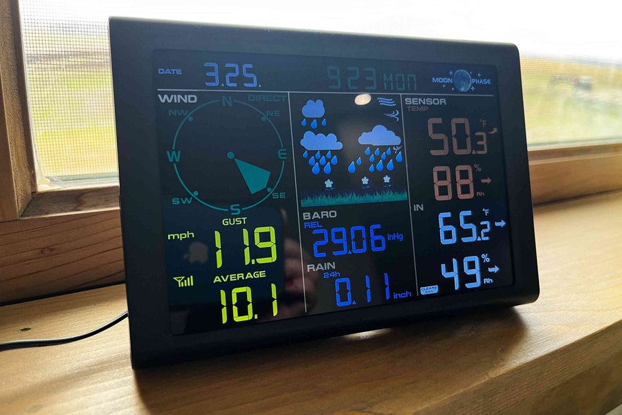 A home weather station setup