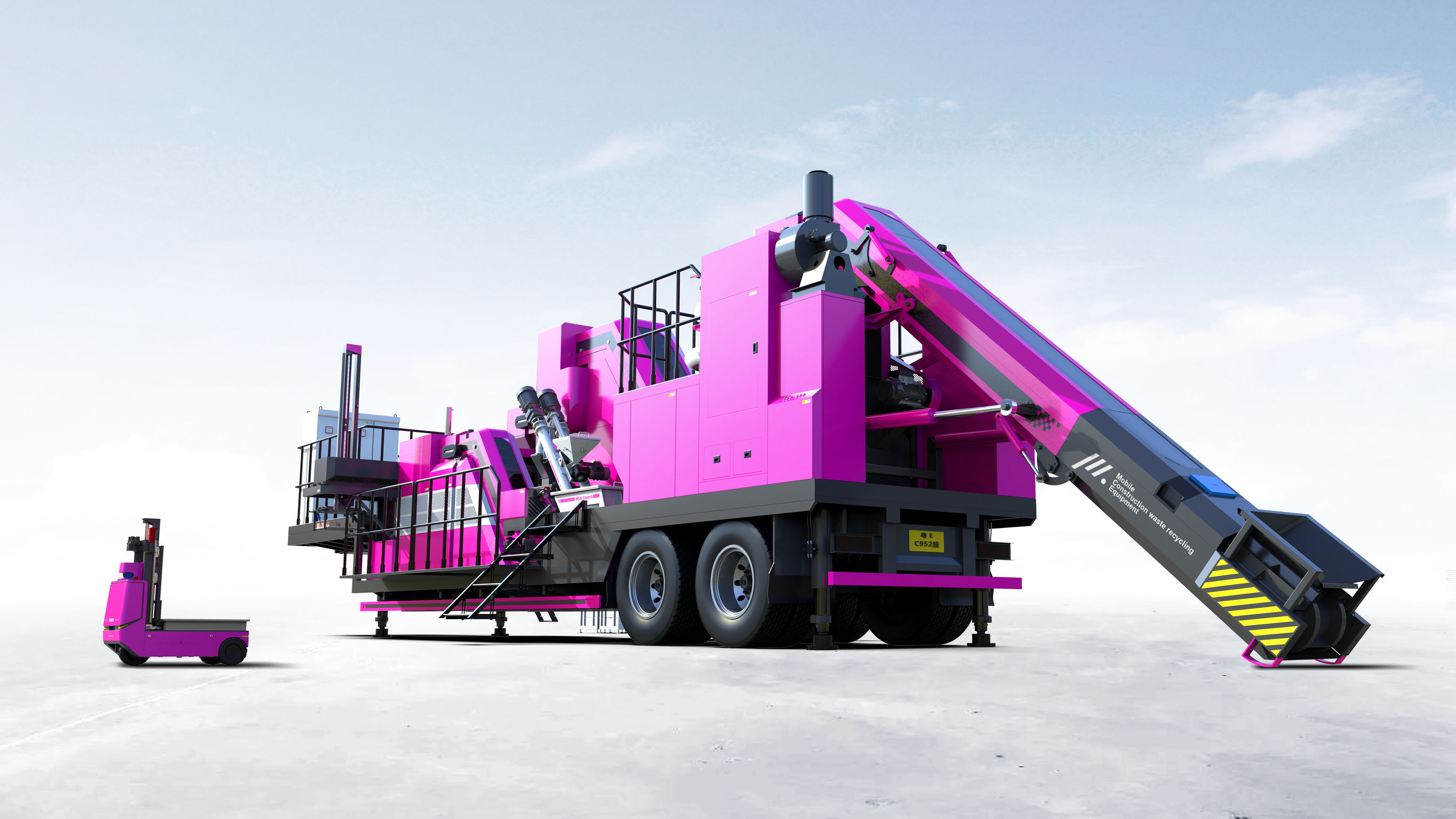 construction site machinery recycling