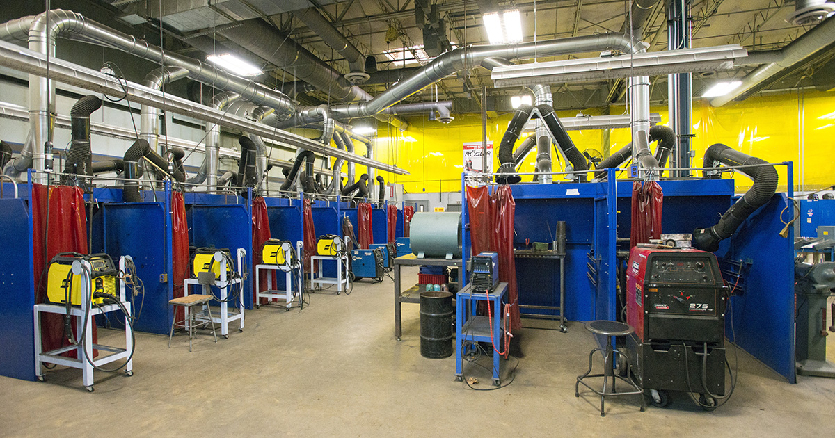 industrial welding laboratory
