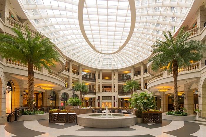 hotel building lobby
