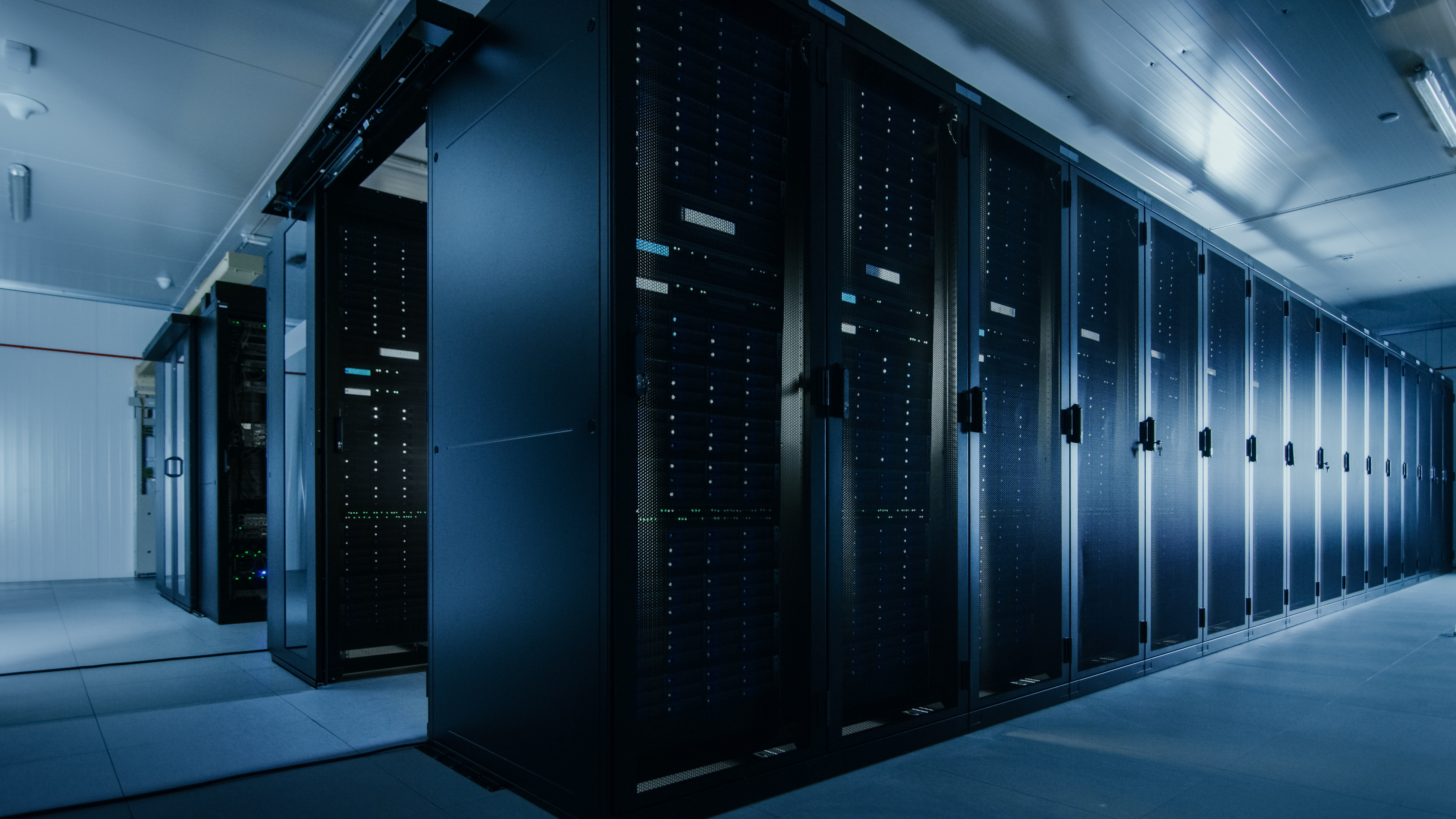 server room rack towers data center
