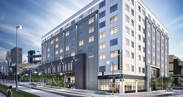 hotel exterior building and financial documents