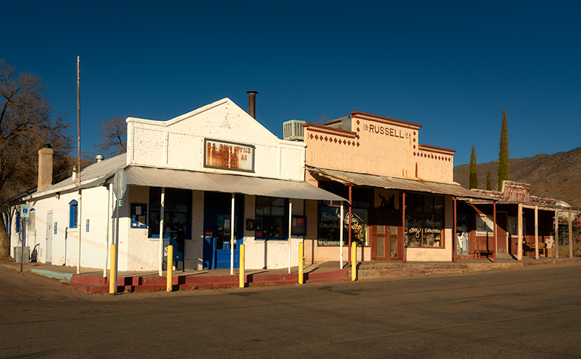old house architecture and mining rigs