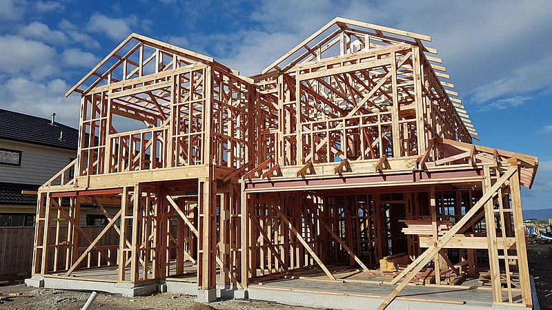 new zealand construction site and houses