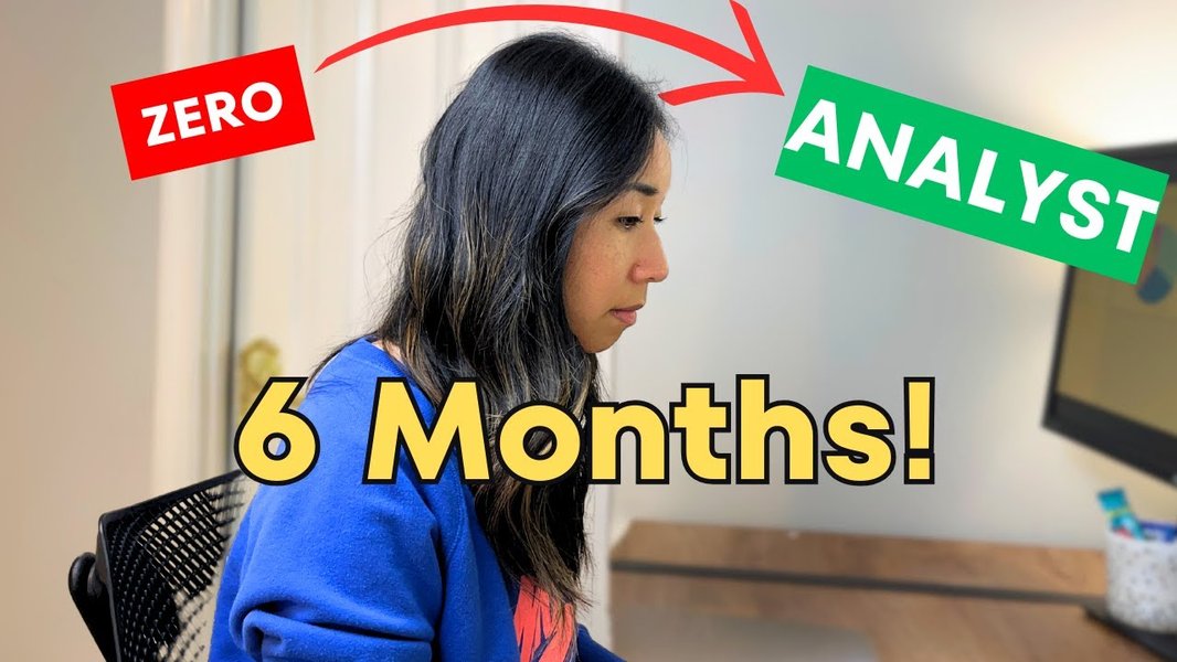 Screenshot from a YouTube video discussing the Data Analyst Roadmap for 2025.