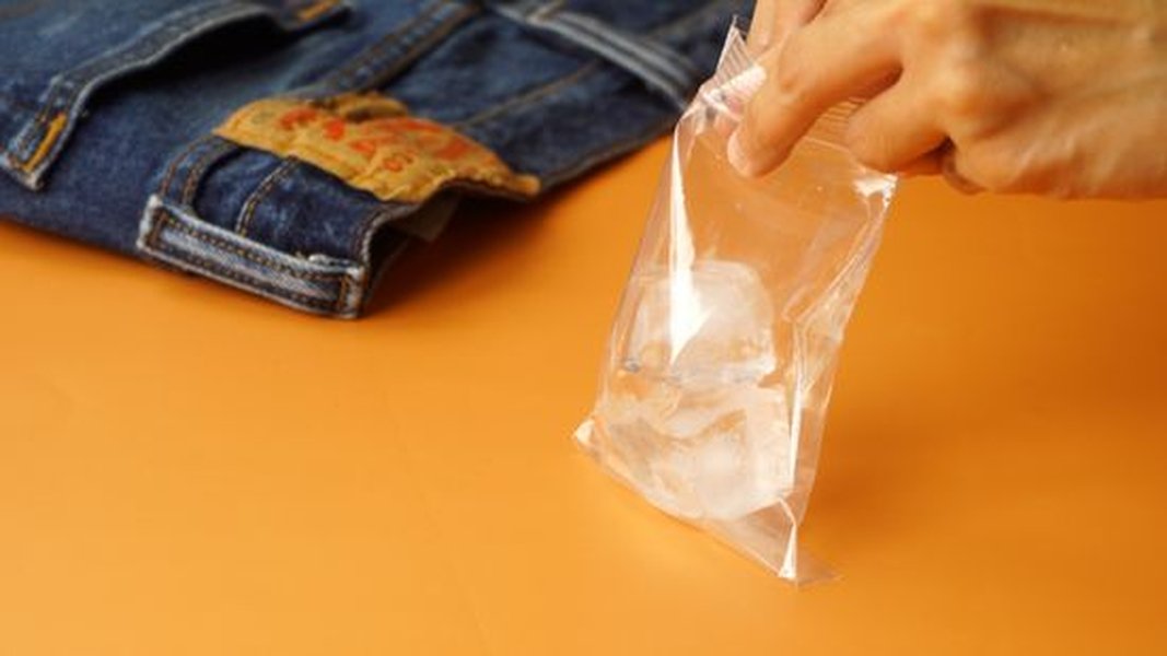 Pants in a freezer bag