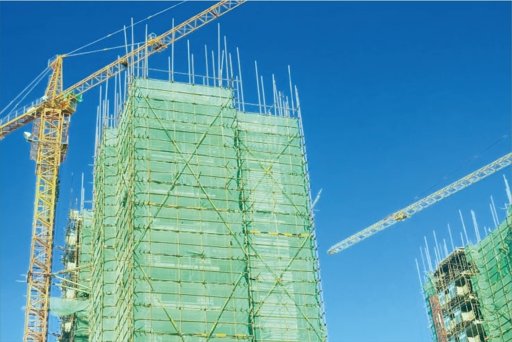 urban safety net project construction scene