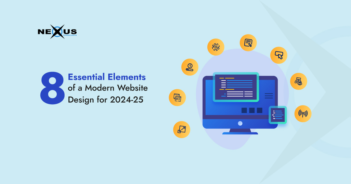 modern web development design elements