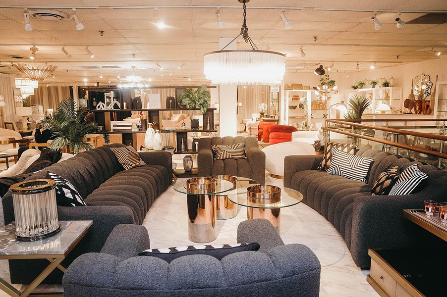 modern furniture showroom