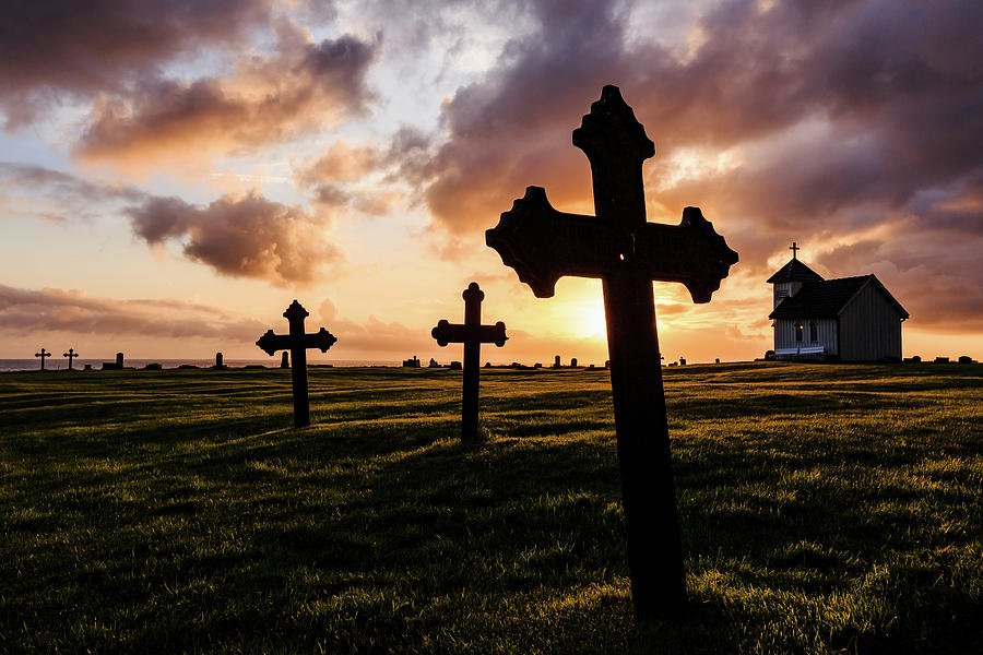 Sunset at the Cemetery