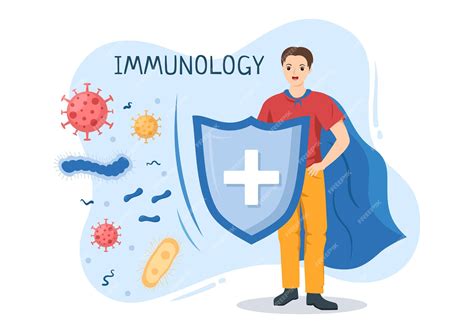 Premium Vector | Immunology Illustration with People Immune Protection ...
