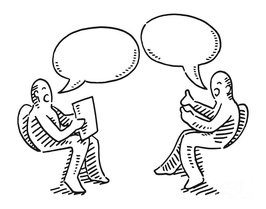human conversation illustration