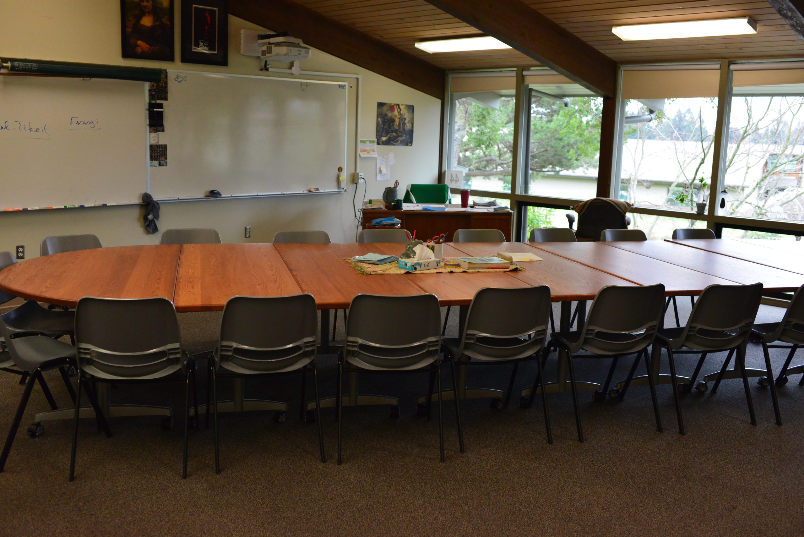 classroom study desk humanities module