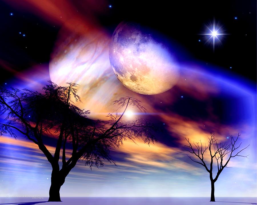 scenic digital art creation