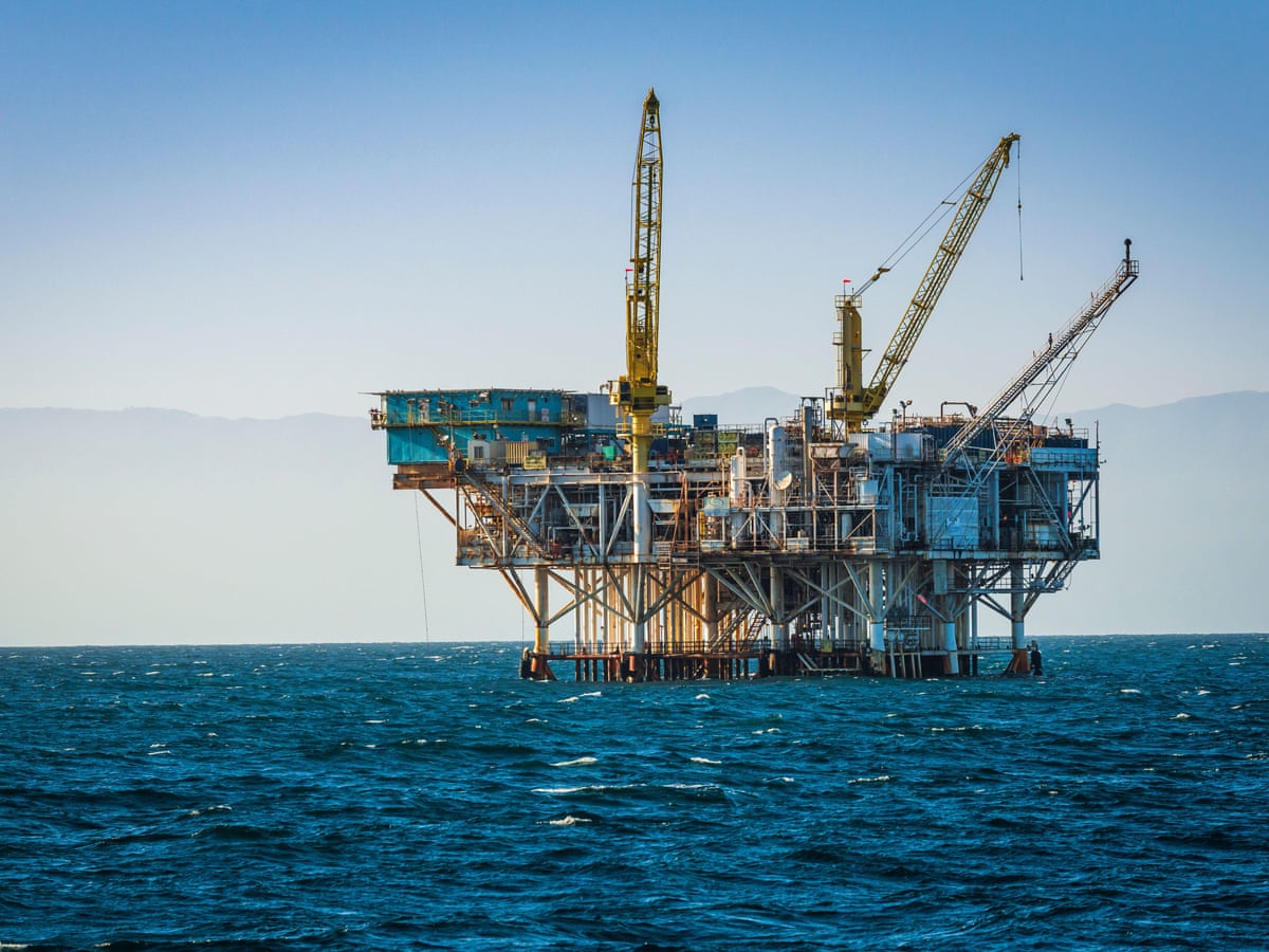 oil rig industrial landscape