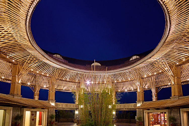 bamboo hydromassage column