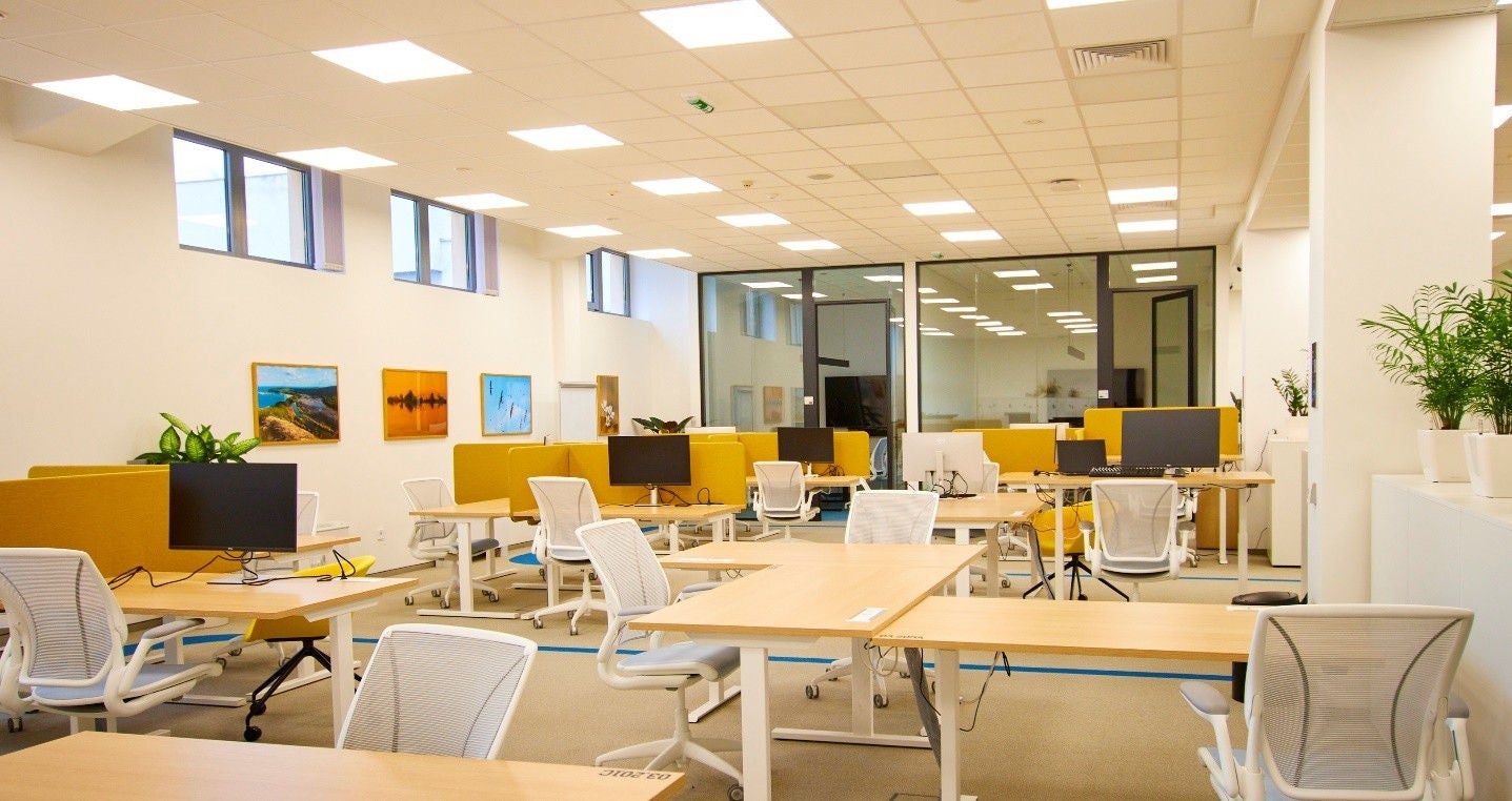 modern office technology, audit workspace, high tech financial center