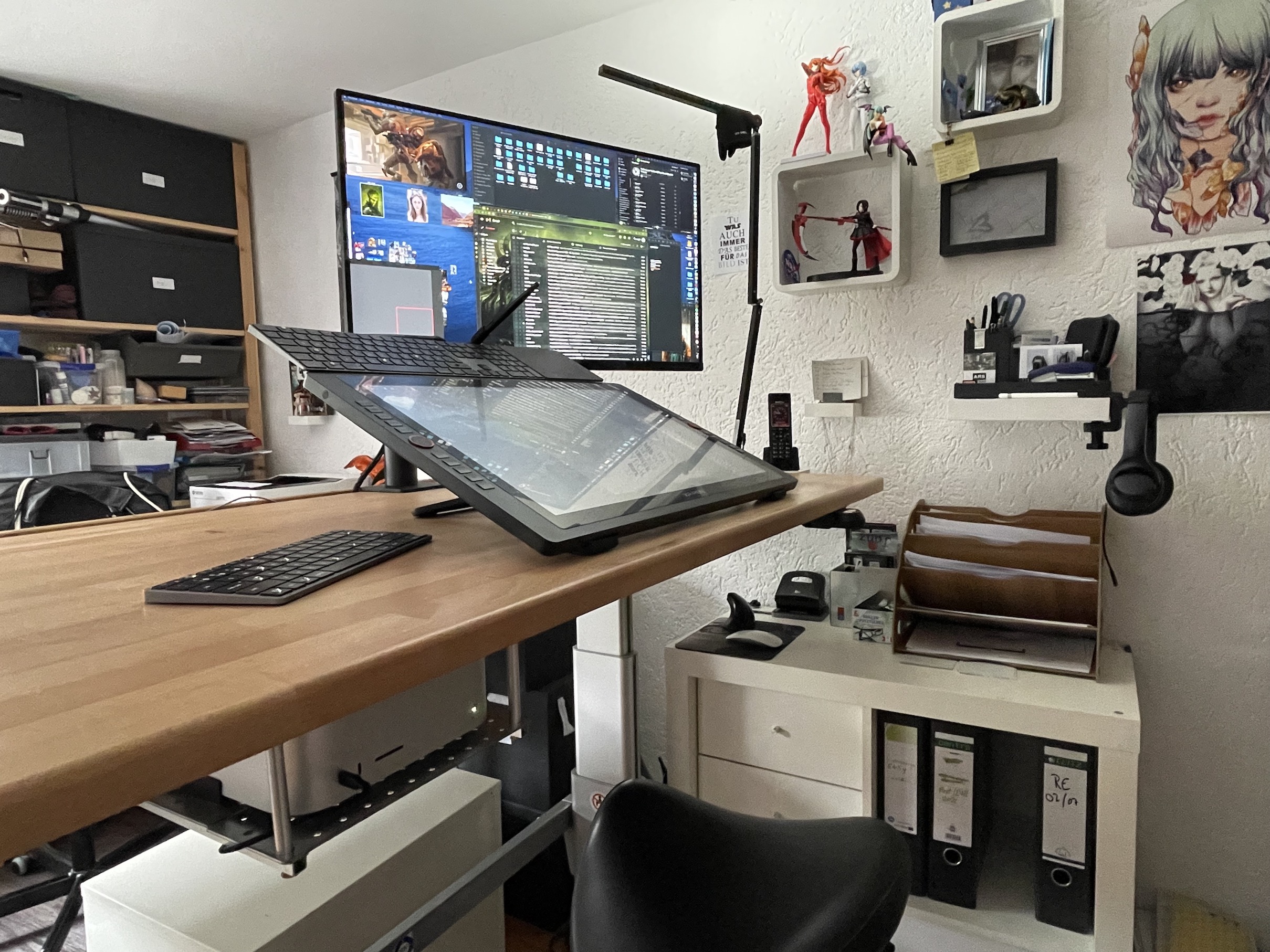 modern digital art studio