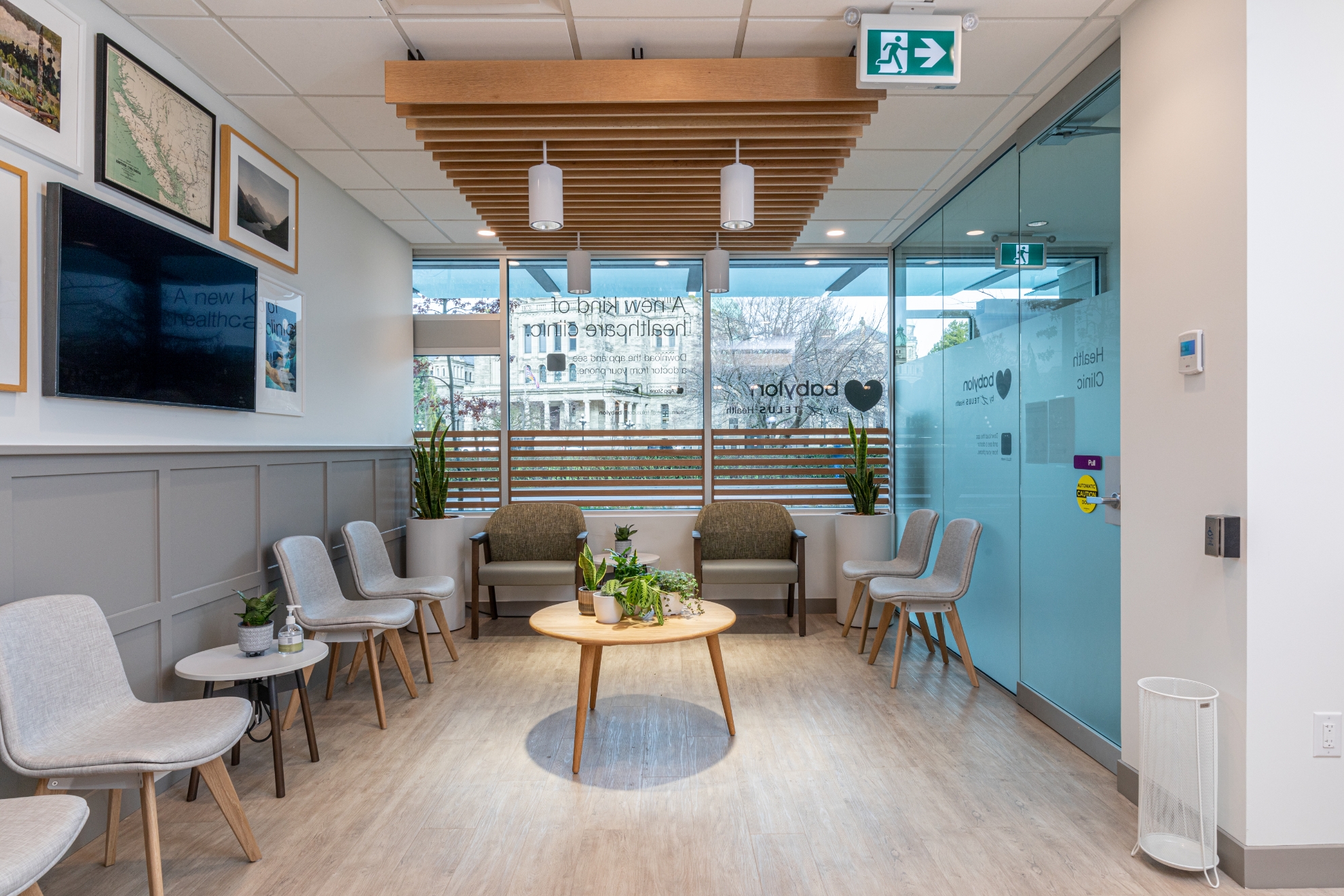 modern medical facility waiting area