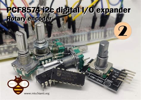 PCF8574 i2c digital I/O expander: Arduino, esp8266 and esp32, rotary ...