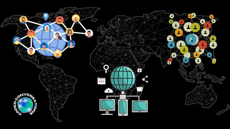 global internet infrastructure network electronic devices