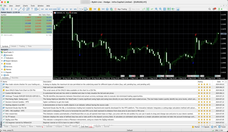 physical scenery chart trading indicator
