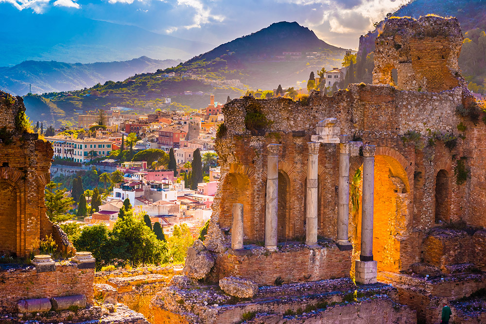 scenic landscapes with cultural artifacts