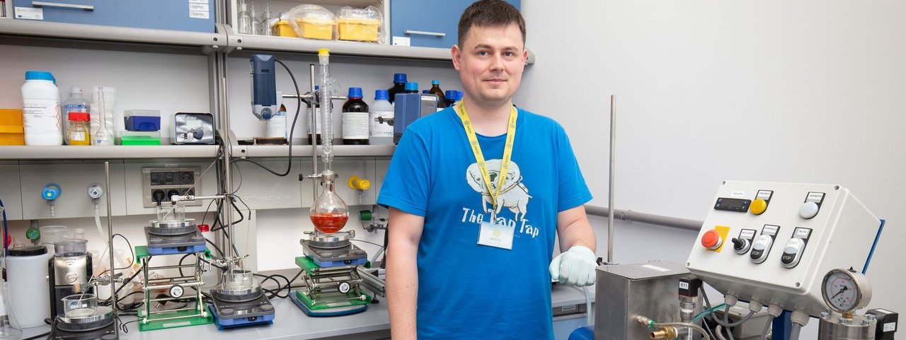 futuristic lab with nanobots and genetic research equipment