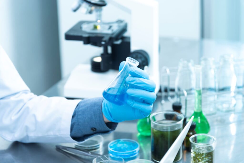 futuristic technology science lab