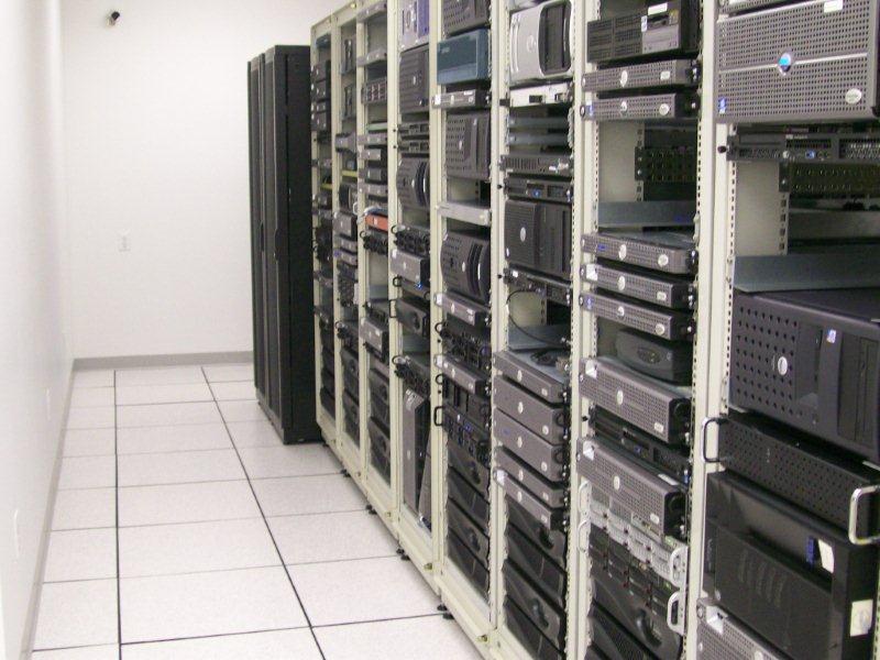 MySQL server rack and database hardware