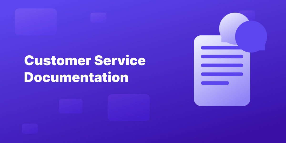 Illustration of customer service documentation and support
