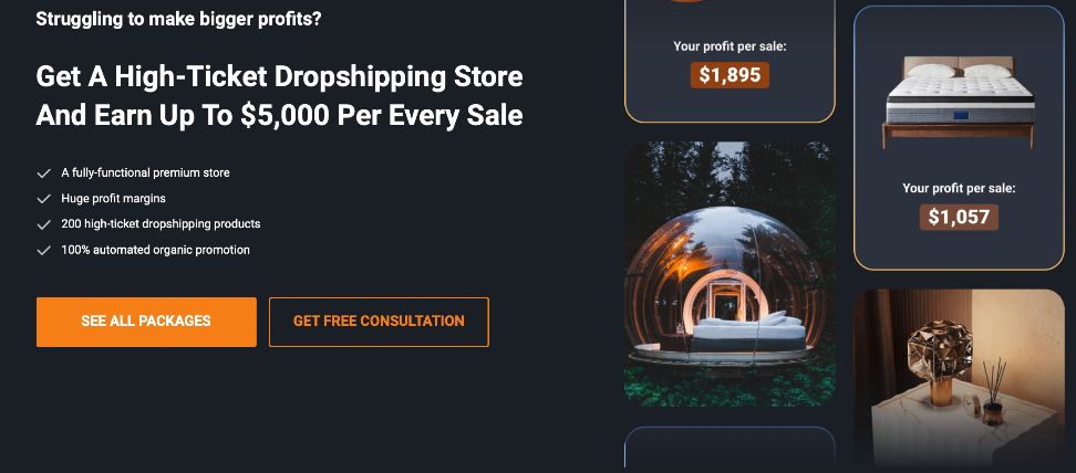 dropshipping products storefront
