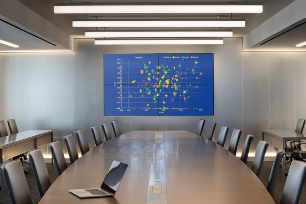 modern technology conference hall