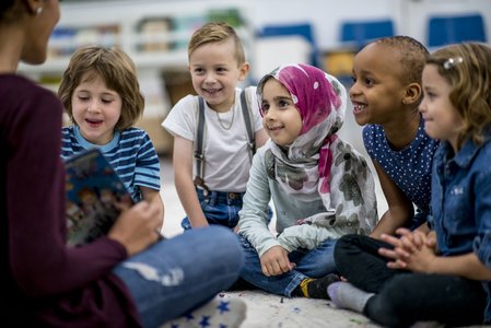 diverse school classroom