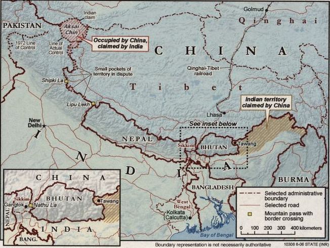 india china border