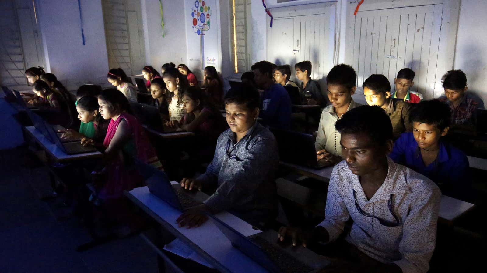 technology classroom indian