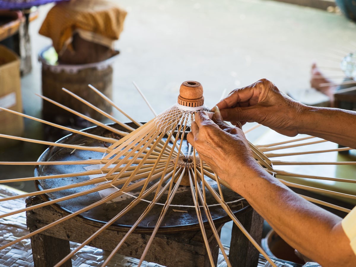 rural village, indigenous cultural celebration, bamboo crafts