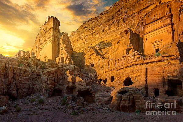 ancient urban ruins landscape