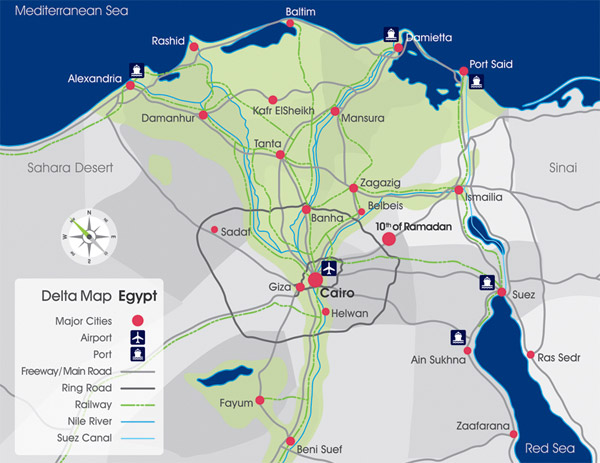 industrial zones egypt delta