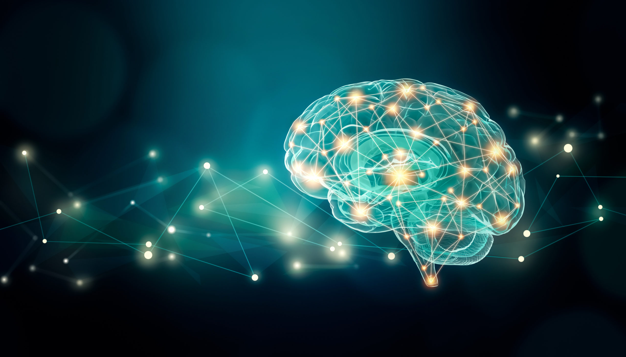 abstract computer brain concept