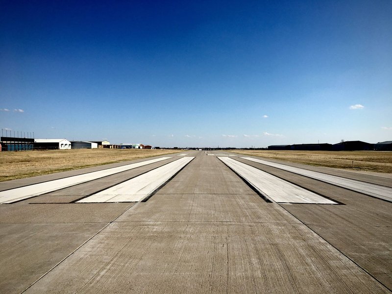 modern airport runway daylight