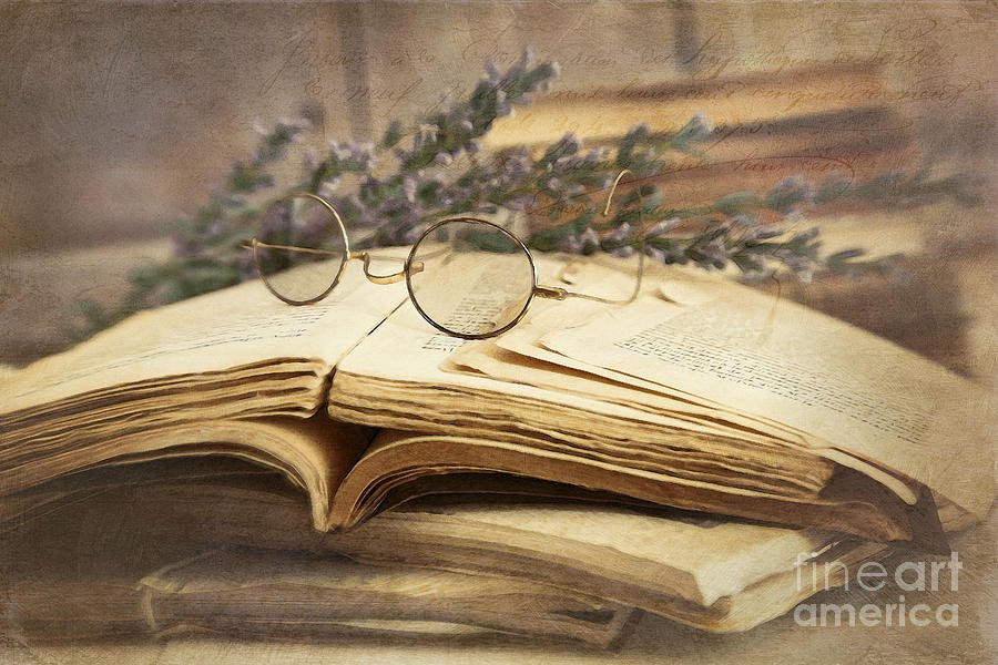 open book on a wooden table