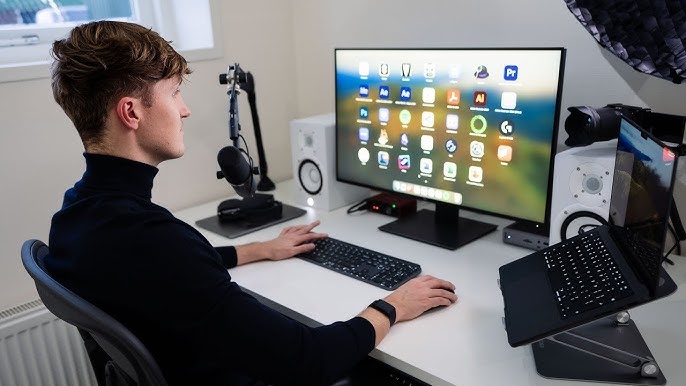 Mac setup with AI tools and YouTube