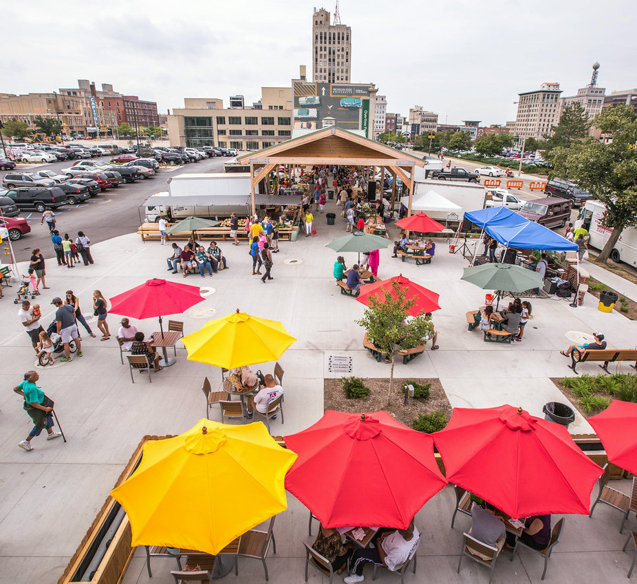 healthy food market physical activity urban park