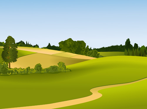 physical scenery of vector fields and landscapes