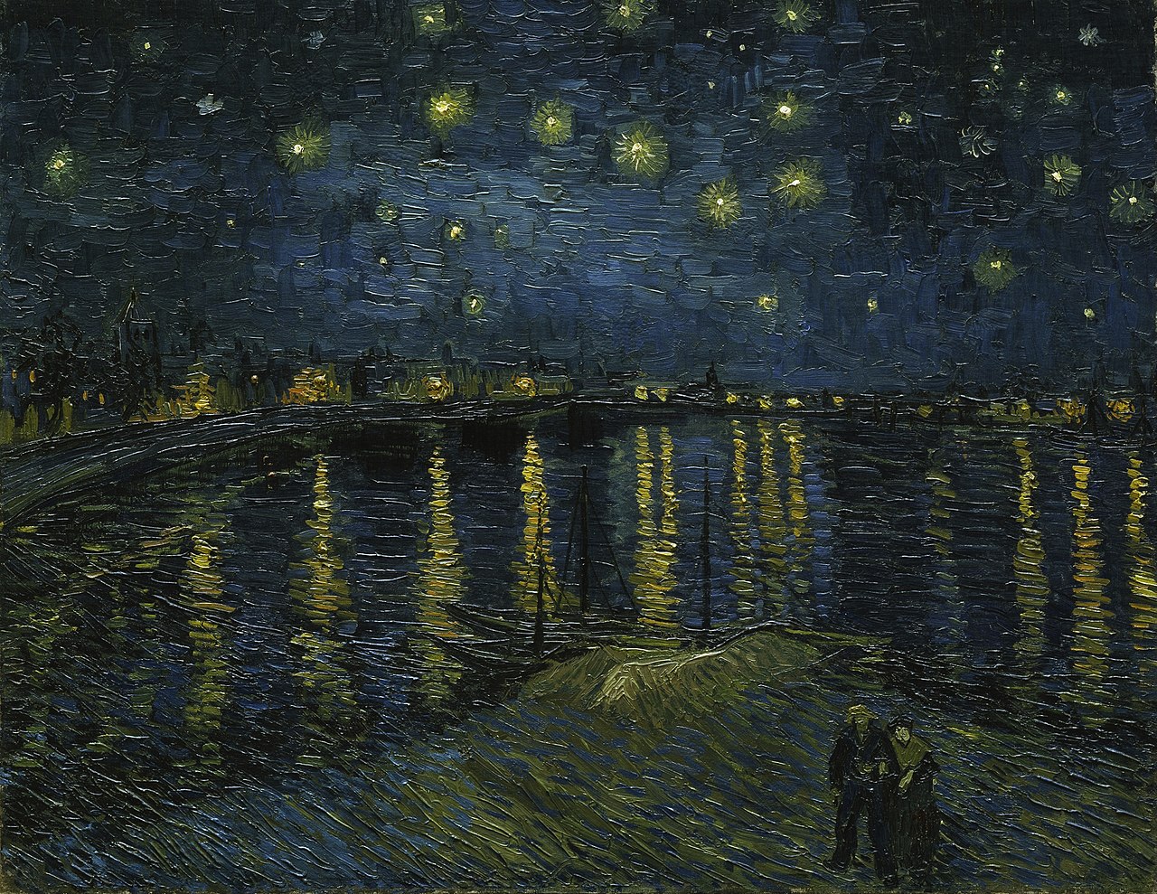 van gogh starry night landscape