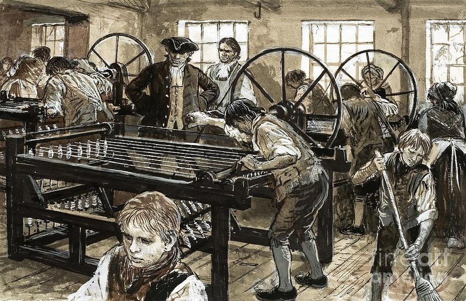 historic art factory scene