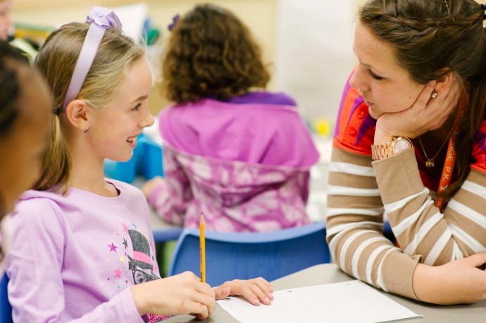 students engaging in supportive relationships