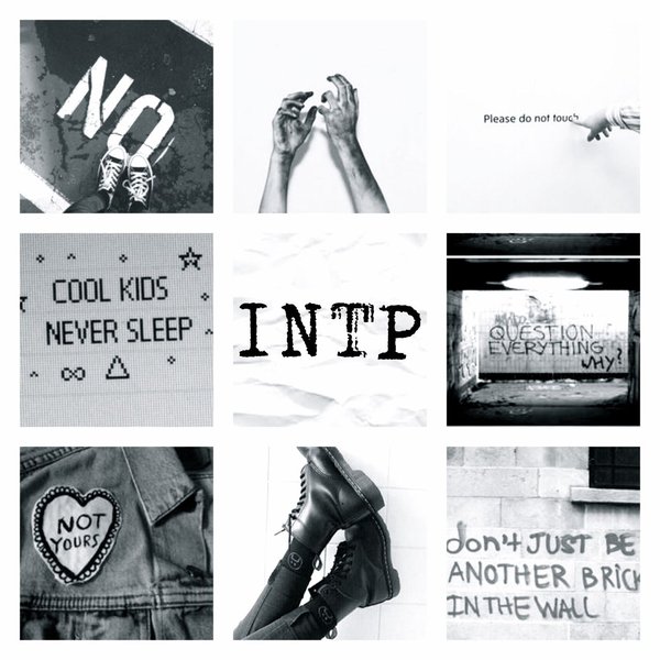 Коллаж, символизирующий идеи и инновации INTP