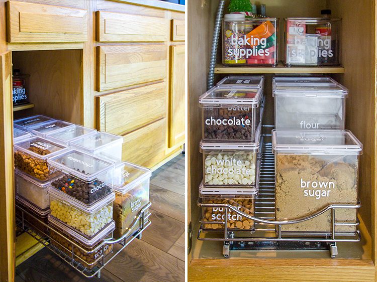 bakery ingredients shelf